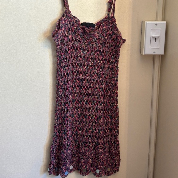 Crochet Multi-Color Dress - Picture 1 of 4